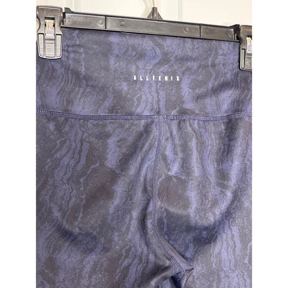 Anthropologie x AllFenix Navy Blue Pattern Leggings Small - Picture 3 of 7